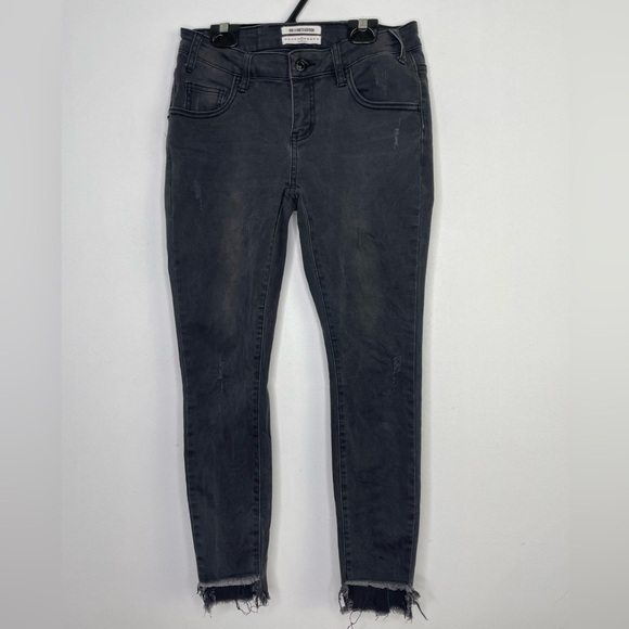 ONE X oneteaspoon Freebird II short rise distressed shark bites hem jeans - Picture 1 of 10